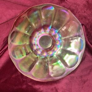 Carnival glass platter/plate